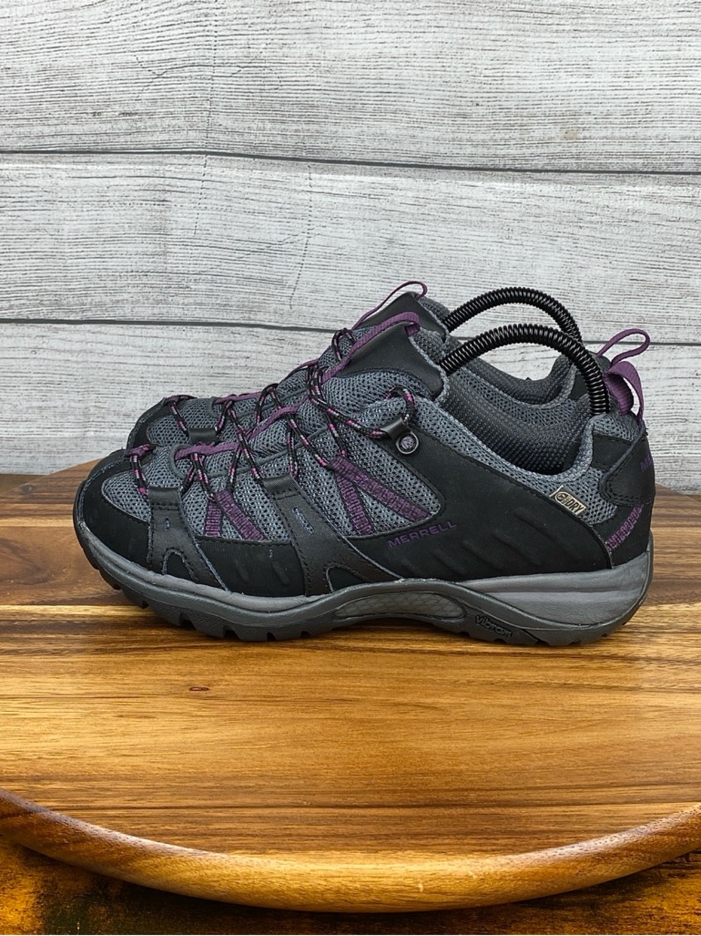 Merrell Siren Sport 2 Low Black Purple Waterproof Hiking Shoe Women’s Size 8.5